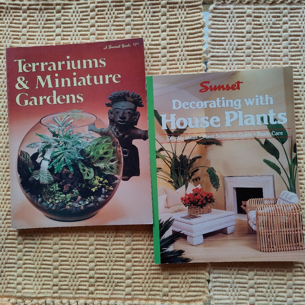 Vintage Sunset Books - Terrariums & Decorating with House Plants